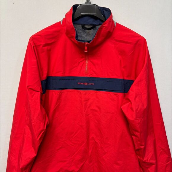 Henri Lloyd Men Sailing Deck Pullover Windbreaker Jacket XL X-Large C051 -18 - Picture 11 of 16